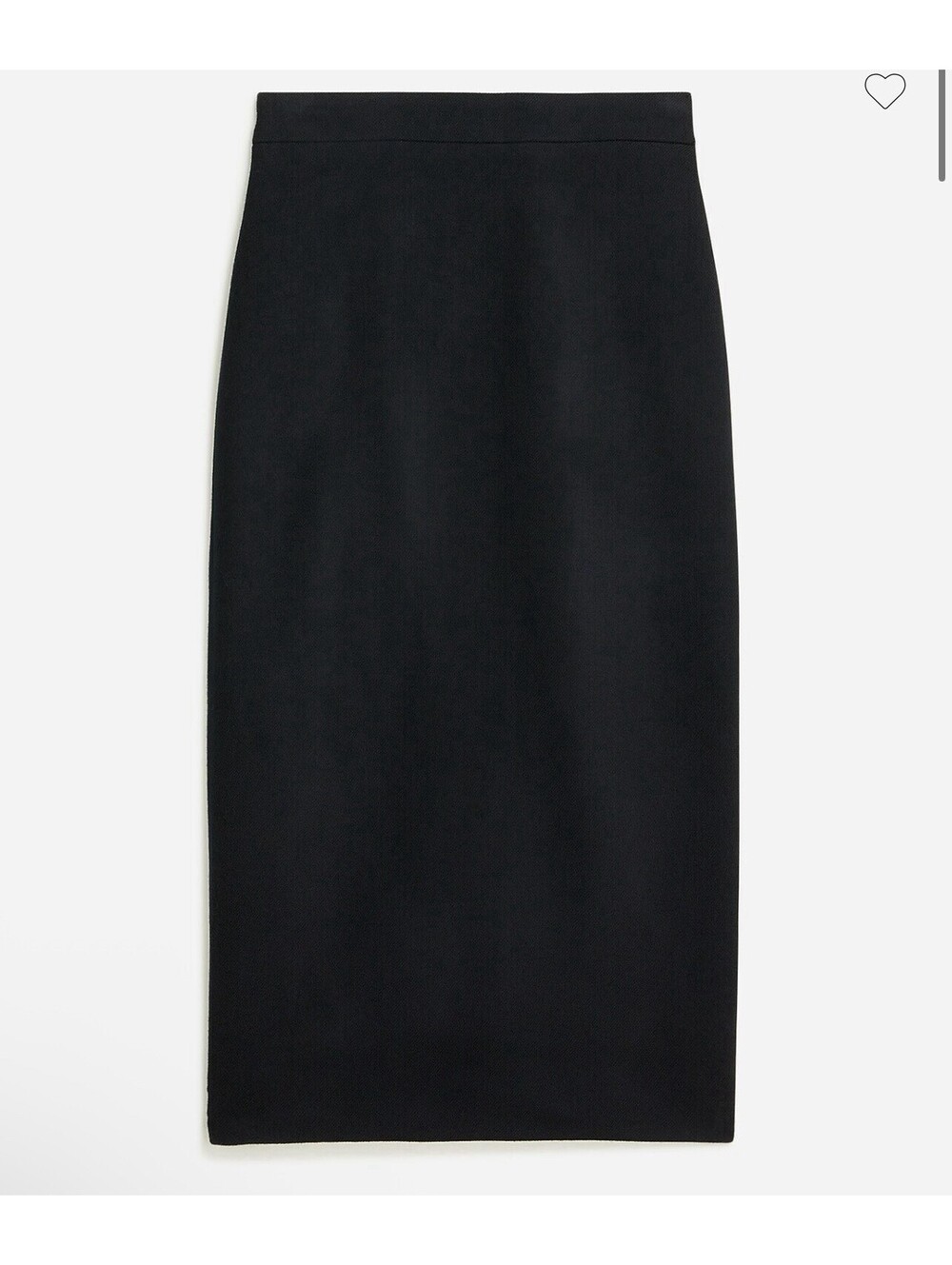 J.Crew No 3 Pencil Skirt in Double-Serge Wool Black Size 4 NEW NWT